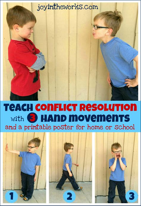 Teach Conflict Resolution With 3 Hand Movements Joy In The Works