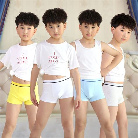 Childrens Briefs Teenage Boxer Cotton Underwear For Boys Middle