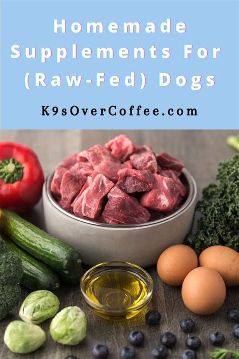 Homemade Supplements For Dogs K9sovercoffee Raw Dog Food