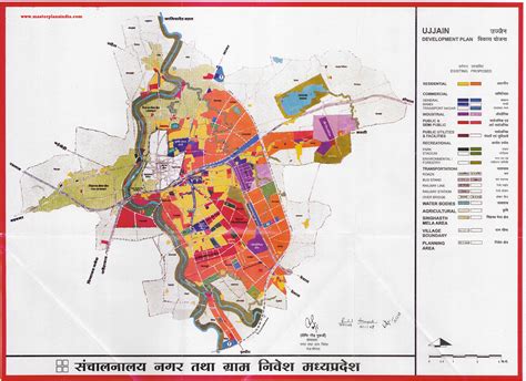 Ujjain Master Development Plan Map Master Plans India