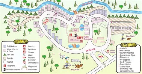 Campground Map Ashlands Creekside Campground And Rv Park