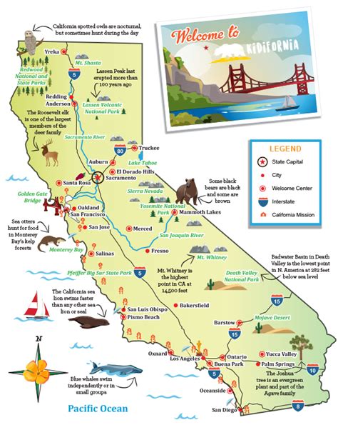 California Map | California activities, California map ...