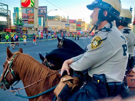 las vegas metropolitan police department dissolves mounted patrol unit las vegas police