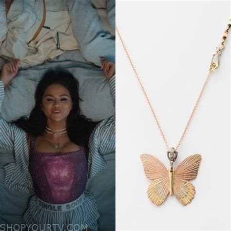 Single Soon Mv Selena Gomezs Butterfly Necklace Shop Your Tv