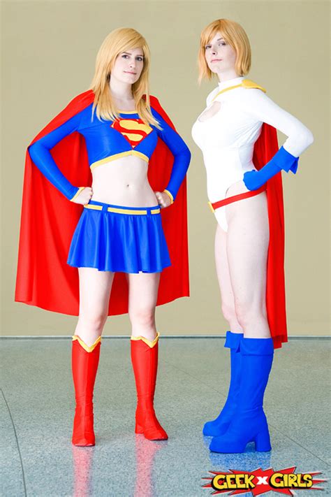 Supergirl And Power Girl Cosplay