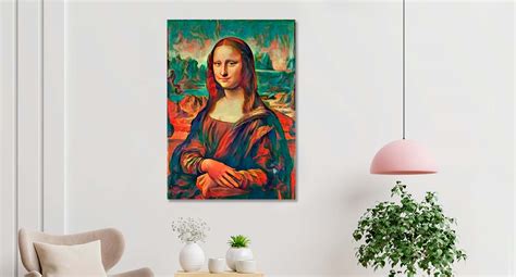 Cuadro Mona Lisa Colores Envío Gratis A Todo El País