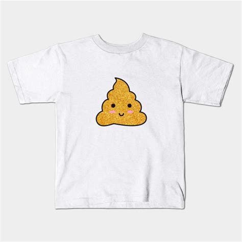 Gold Glitter Poop Emoji Poop Kids T Shirt Teepublic