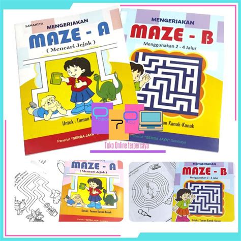 Jual Buku Anak Paud Tk Maze Mencari Jejak Shopee Indonesia