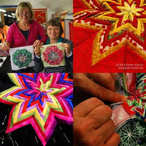 Easypatchwork With Karen Ackva Fancy Folded Star Demo In Our Patchwork