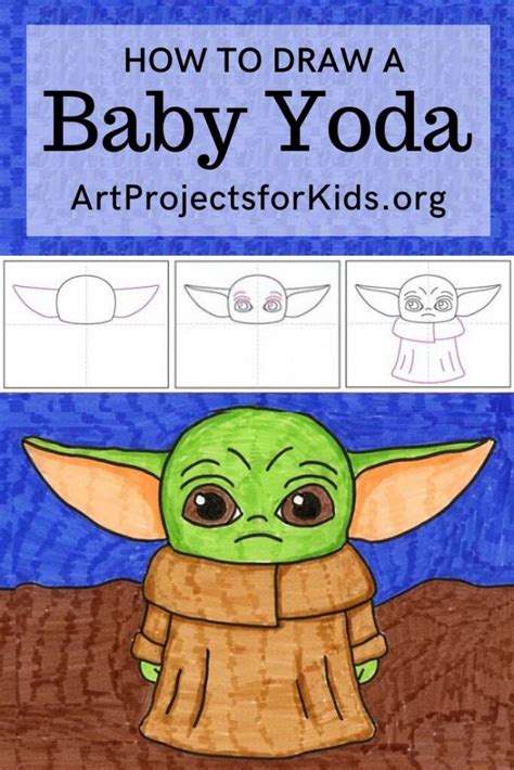 How To Draw Baby Yoda · Art Projects For Kids