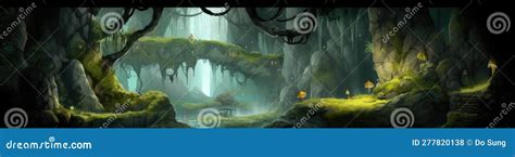 The Image Depicts A 2d Game Environment Stock Illustration