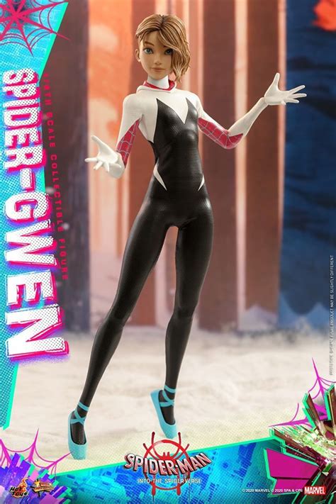 Hot Toys Spider Verse Spider Gwen Figure Includes Peter Porker