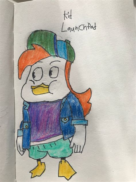 Draw Sketch Of Launchpad Mcquack As A Kid By Alex Canine845 On Deviantart