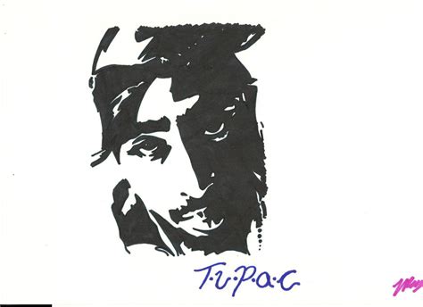 Tupac Stencil By Saiyan 14 On Deviantart