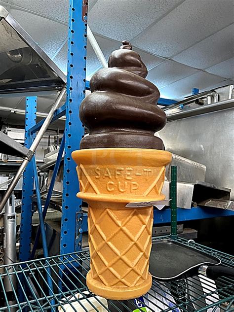 Giant Decorative Ice Cream Cone Up For Auction Pastry Sampler Blog