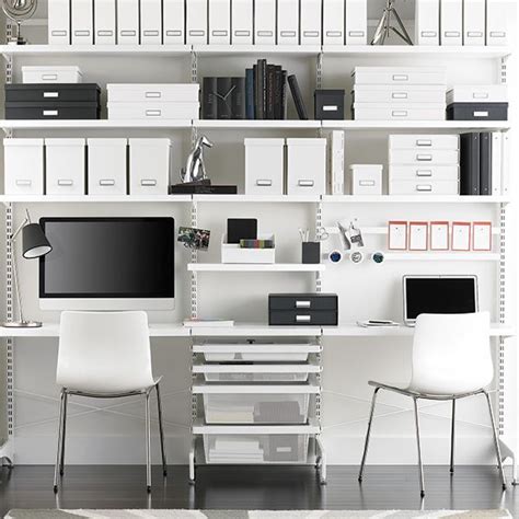Did you know i just made my first trip this week? White elfa décor freestanding Home Office | Container ...