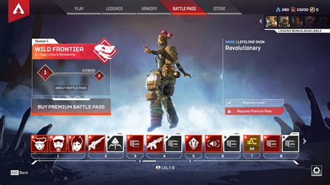 Apex Legends Battle Pass Overview All Skins Included In The Battle