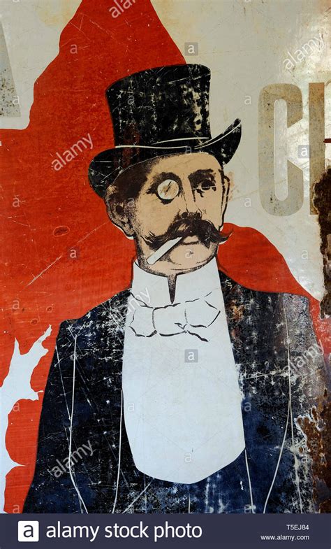 Illustration Of Man Wearing Top Hat And Monocle Stock Photo Alamy