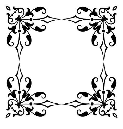 Ilustrasi bingkai bunga hitam persegi panjang, undangan pernikahan borders and frames, bingkai putih, putih, daun png. GAMBAR BINGKAI BUNGA HITAM PUTIH | Harian Nusantara