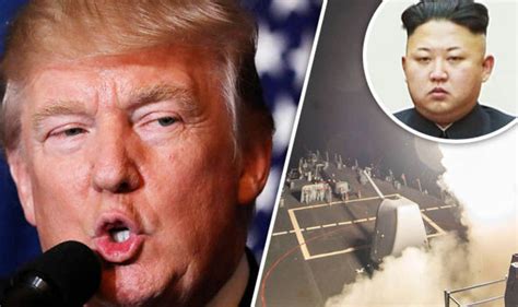 trump warns north korea us missile strike meant to scare off kim world news uk
