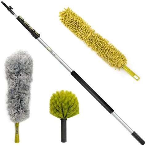 Docapole Microfiber Feather High Reach Dusting Kit Includes 7 Ft To
