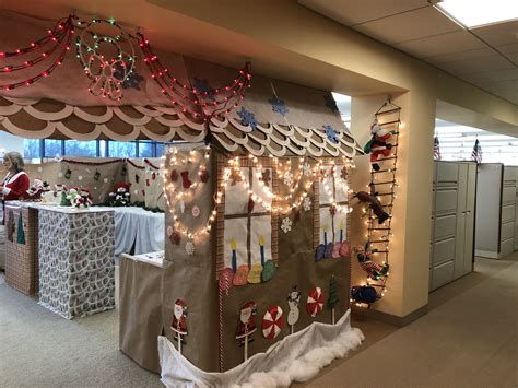 Gingerbread Cubicle Christmas Cubicle Decorations Office Christmas