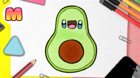 Como Dibujar Un Aguacate Kawaii Dibujos Kawaii Faciles Aprende A