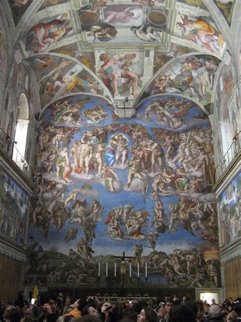 Additional View Of The Last Judgment On The Altar Wall Of The Sistine