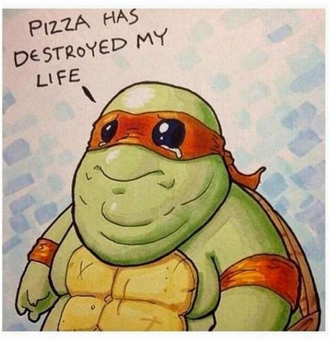 Like many teenagers, my sons, jack and nick, went to parties to celebrate. Pizza Has Destroyed My Life Funny Ninja Turtle Picture