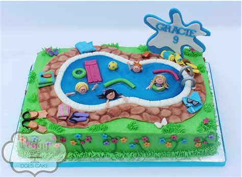 Pool Party Cake Swimming Pool Cake Pool Cake Summer Cake Splash Cake Pool Birthday Cakes
