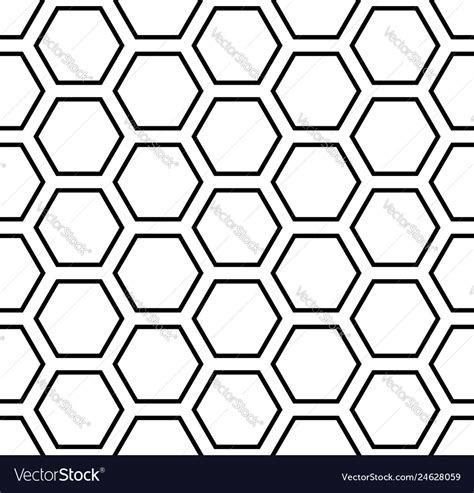 Seamless Hexagons Pattern Royalty Free Vector Image