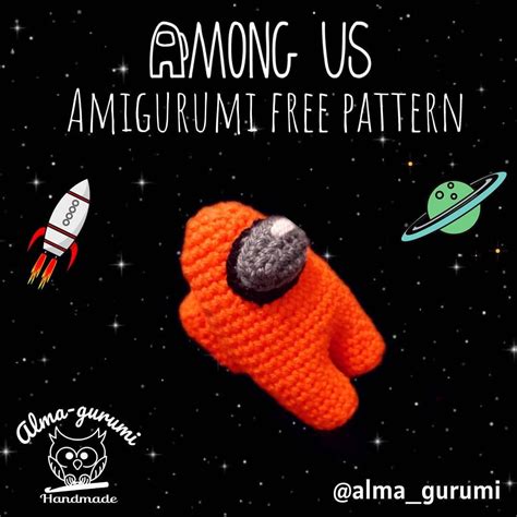 Among Us Amigurumi Free Pattern Patrón Gratuito Instagram Alma