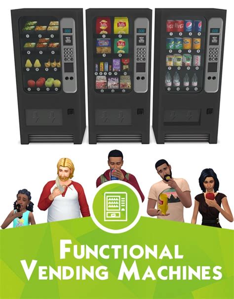 Functional Vending Machines At Around The Sims 4 Sims 4 Updates