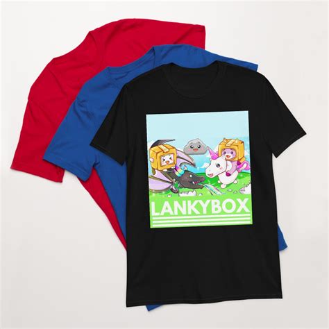 Lustige Lankybox T Shirt Boxy Foxy Rockig Lankybox Roblox Etsy