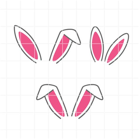 Bunny Ears Svg Bunny Ears Cut File Bunny Ears Clipart Bunny Etsy