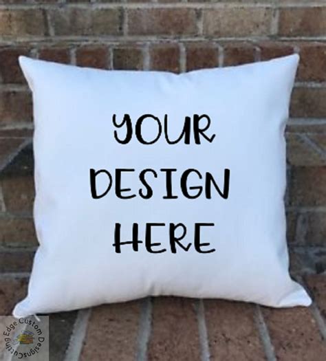 18x18in Customized Pillow Cover Personalized Pillow Cover Etsy Personalized Pillow Cover