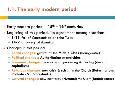 U7 Early Modern Period