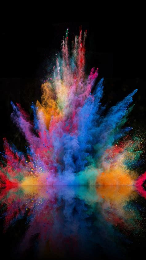 Colour Explotion Abstract Iphone Wallpaper Colourful