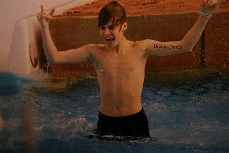 Justin Bieber Completely Shirtless Justin Bieber Photo