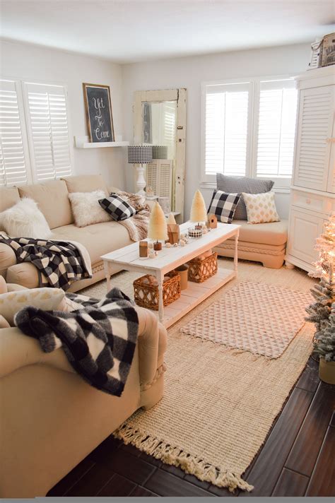 Cozy Cottage Winter Living Room Decorating Ideas Fox Home Decor Home