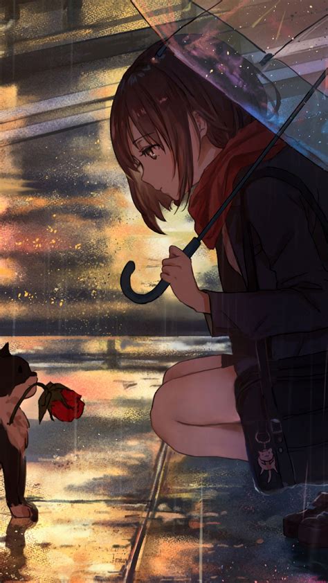 Rain Anime Girl 4k Wallpapers Top Free Rain Anime Girl 4k Backgrounds