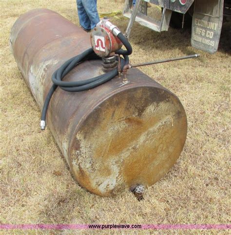 Fuel Barrel With Hand Pump In Sedan Ks Item N9095 Sold Purple Wave