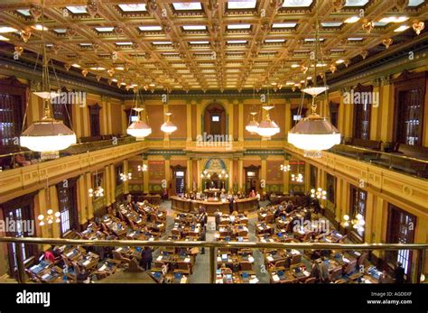 Michigan State House Chamber Hi Res Stock Photography And Images Alamy
