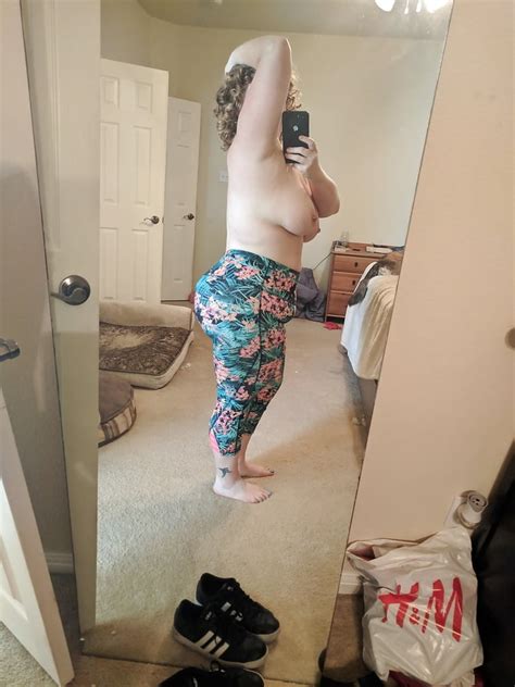 Topless Yoga Pants Selfie Booberry69