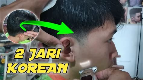 Cara Gampang Potong Rambut 2 Jari Korean 2020 Menggunakan Guards No01 💈bebas Gunting Youtube