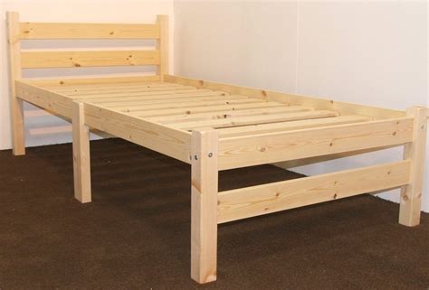 Heavy Duty Single 3ft Wooden Pine Bed Frame Can Be Used By Adults