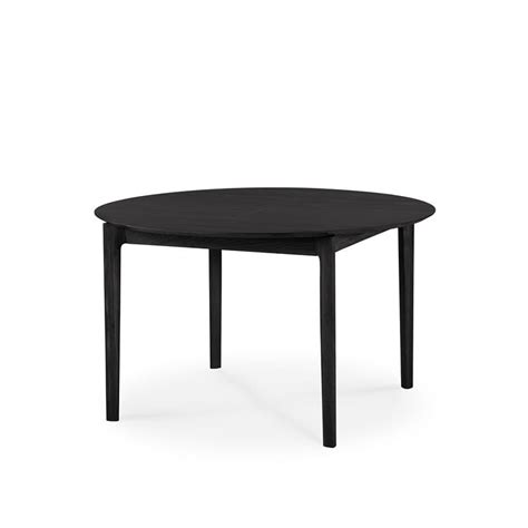 Oak Bok Black Round Table Extending Round Oak Table By Ethnicraft