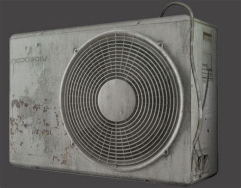 Air Conditioner 3D Model 3ds Fbx Ma Mb Max 123Free3DModels