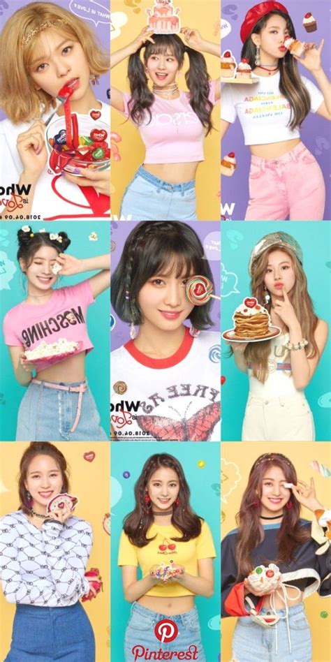 From order of left to right: TWICE - WHAT IS LOVE ? | Twice in 2019 | Kpop, Nayeon ...