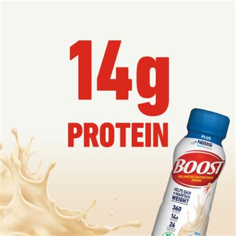 Boost Plus Ready To Drink Nutritional Drink Very Vanilla 6 8 Fl Oz